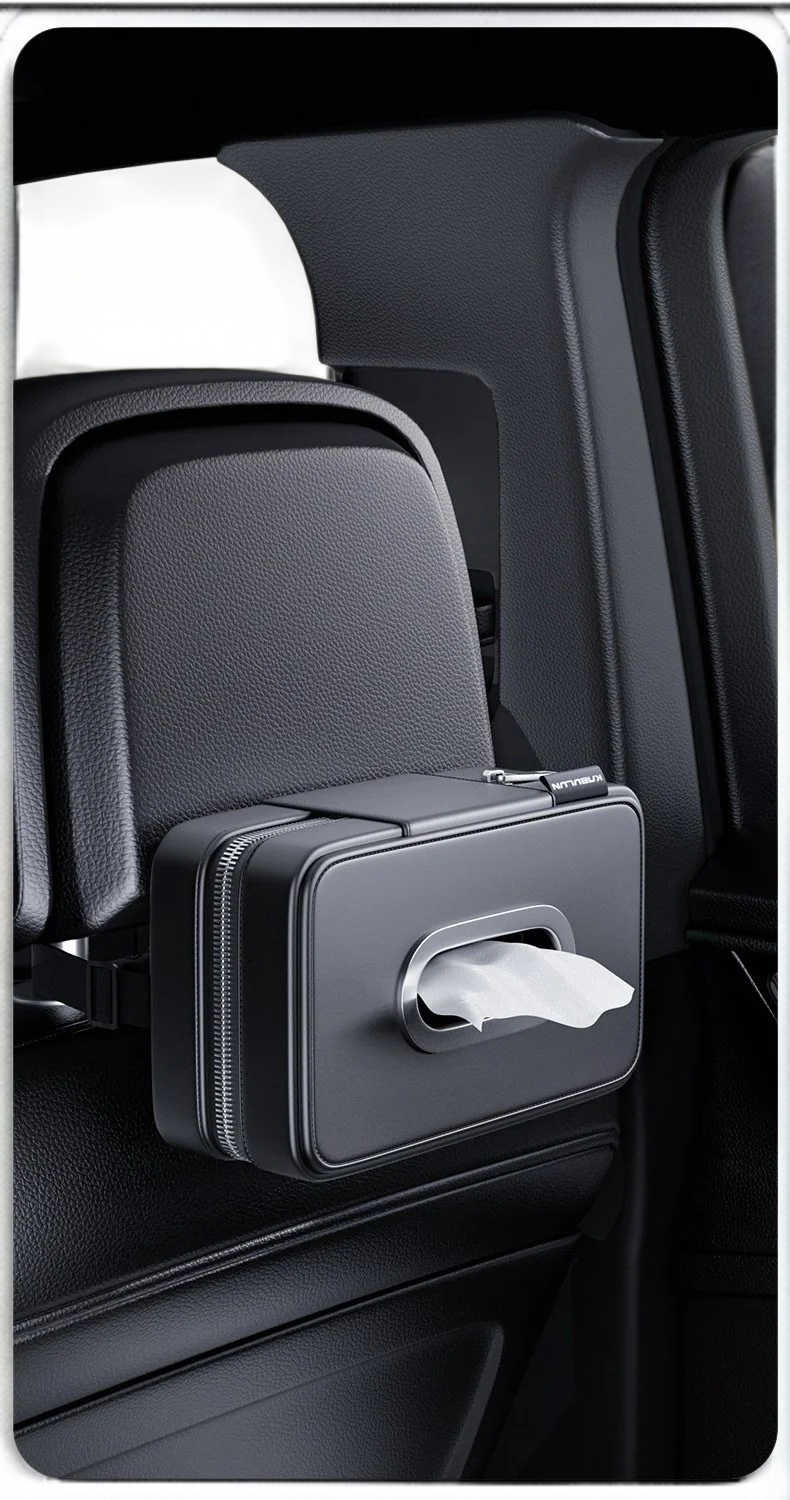 Auto-Taschentuchbox kompatibel mit jedem Fahrzeug