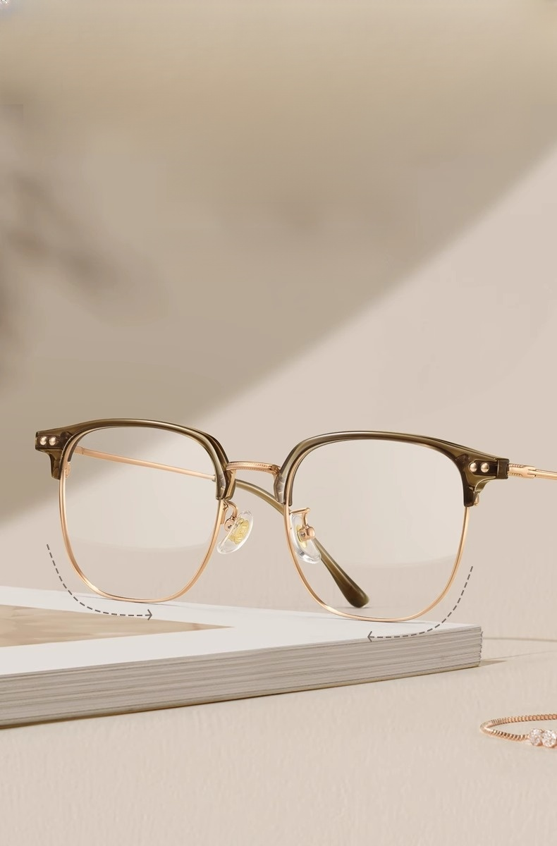 Modische Damen Anti-Blaulicht-Brille aus Titan