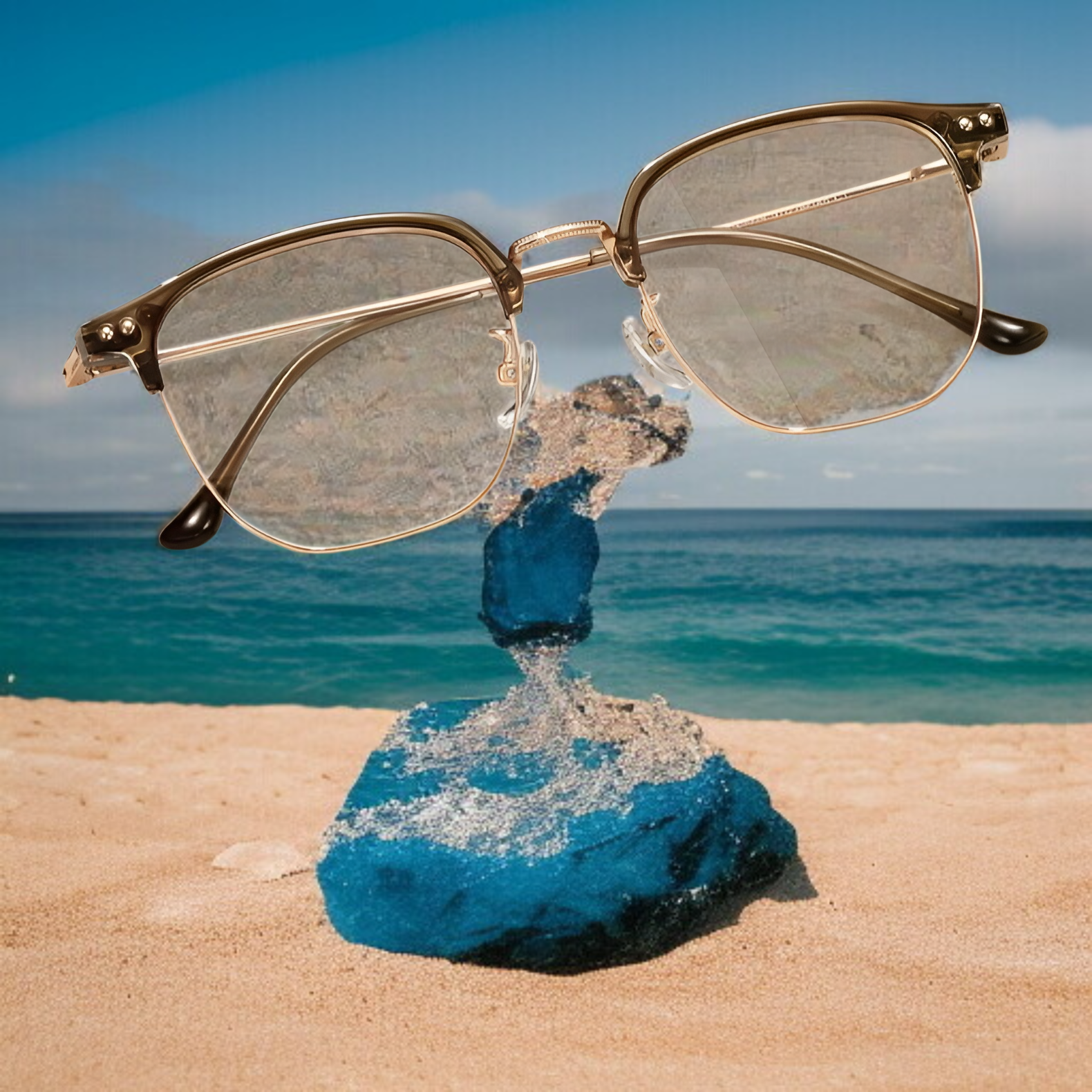 Stilvolle Titanbrille für Damen