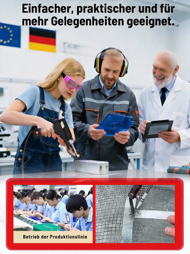 90-480 Grad Celsius einstellbares tragbares Laserschweißgerät 899A Schwarz