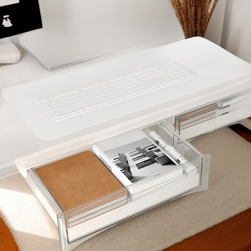 Tiroir bureau avec barre coulissante robuste