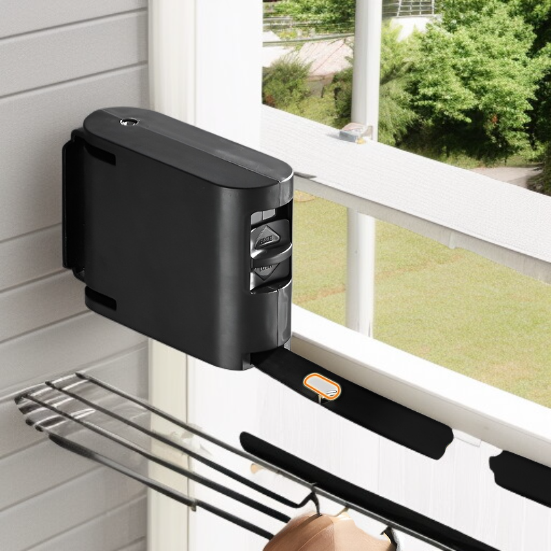 Système de corde à linge murale en ABS robuste