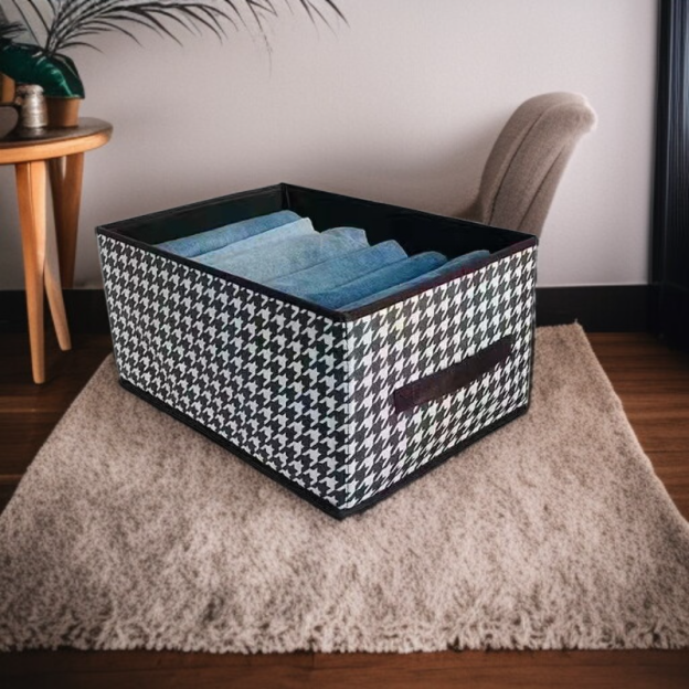 Fabric Foldable Storage Box for Closet and Pants Organization