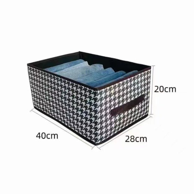 Fabric Foldable Storage Box for Closet and Pants Organization