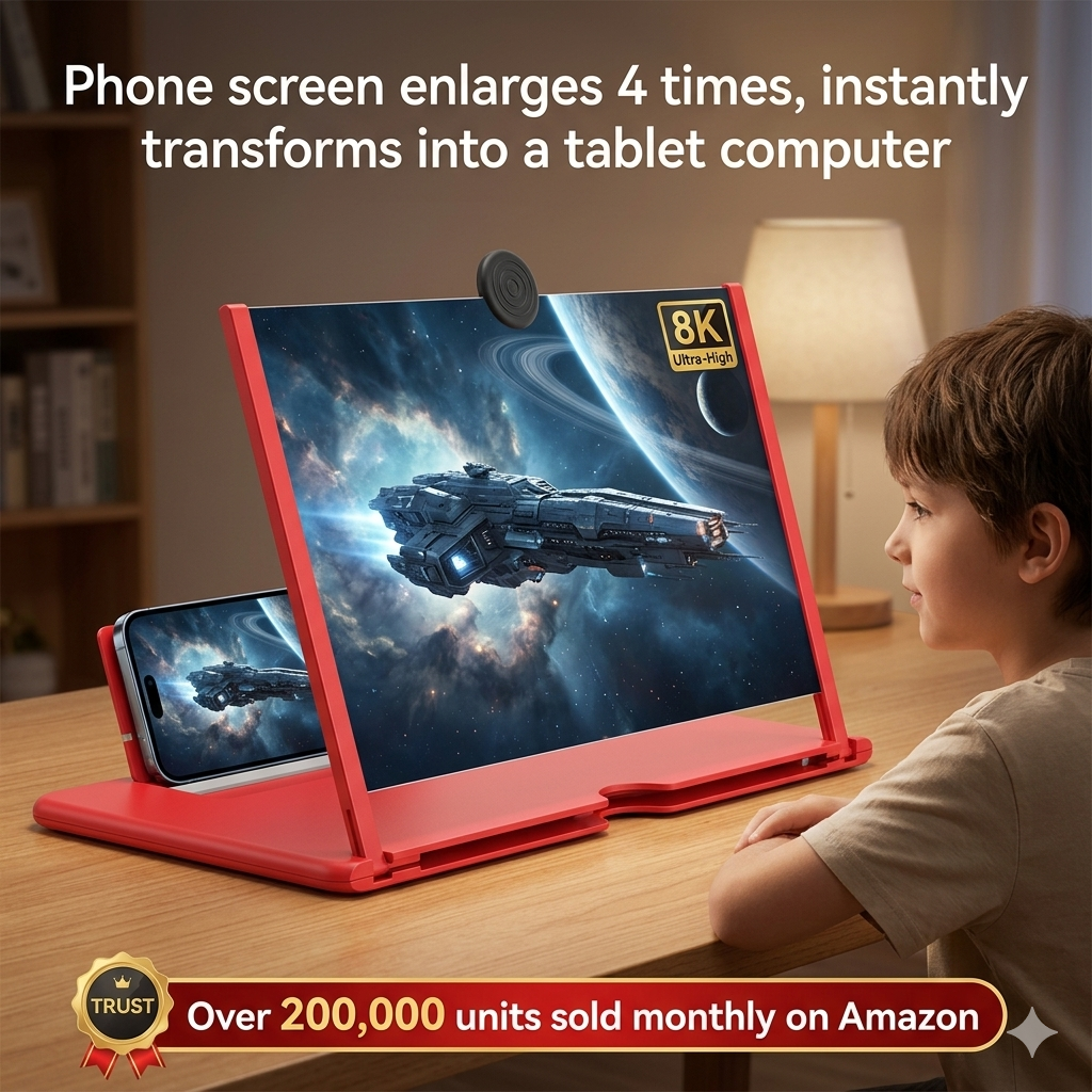 Pulling Type Phone Screen Magnifier