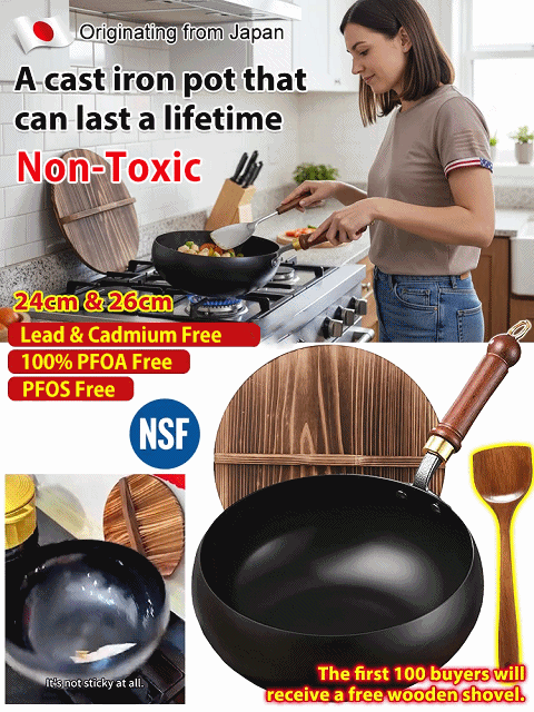 [Uncoated healthy pot] Traditional Forged Big-Belly Pot