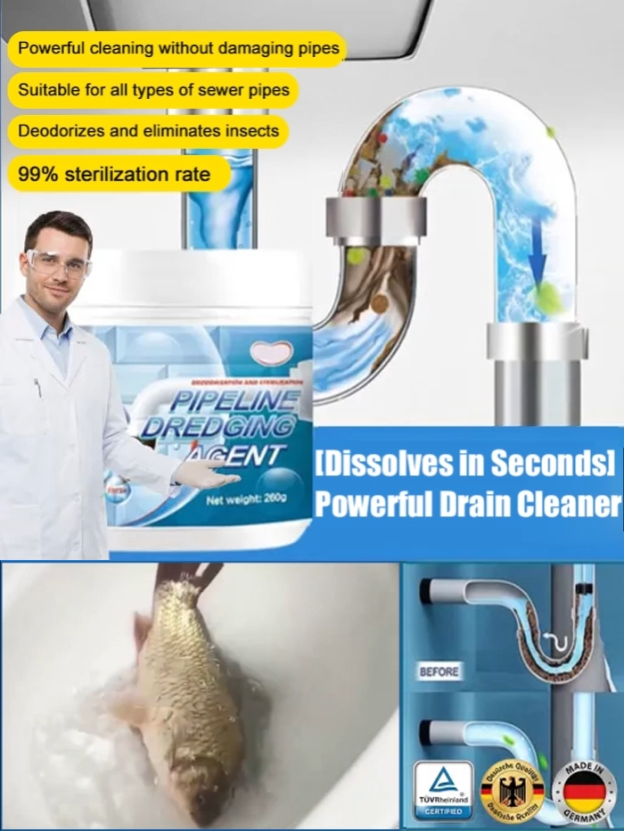 [Dissolves in one second] Strong pipe dredging agent