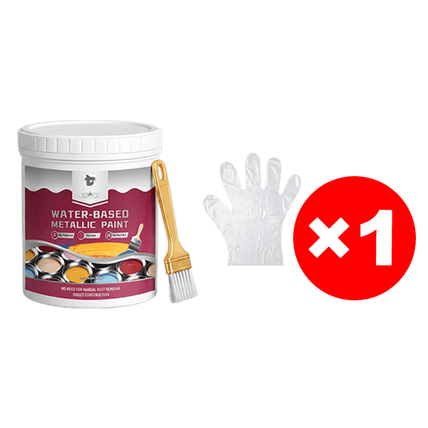 JUEFISH Black Water-Based Metallic Paint