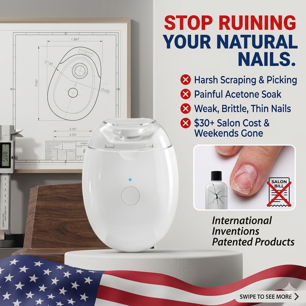 【A Must-Have for Every Household!】Electric Nail Polish Remover 😍 Automatic trimming and polishing at the touch of a button for instantly smooth, burr-free nails. Free & Fast US Shipping. Order today, use it this weekend, 1-Year Full Replacement Warranty 