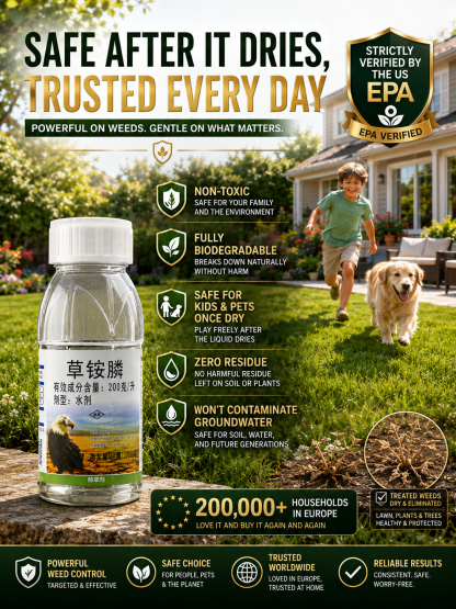 Ultimate Pro Weed Killer Concentrate: Visible Results in 3 Hours, 10x Money-Back Guarantee！Trusted by top-tier golf courses and professional landscapers straight from Japan.