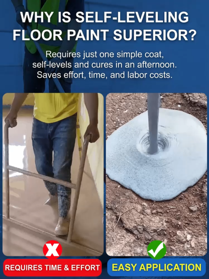 Professional DIY floor coating - self-leveling and durable 🛠️ For garage and house 🏠 For less than $0.50 per sq. ft., you can upgrade your garage with a showroom-quality finish in just one weekend.