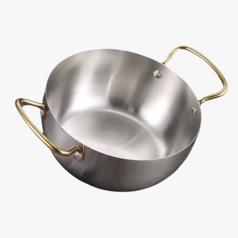 Small Cooking Pot Milk Pot 16Cm Thickened Household Extra Thick Double Ear