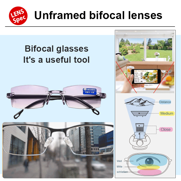 Smart Futuristic Technology Radiation Resistant Reading Glasses