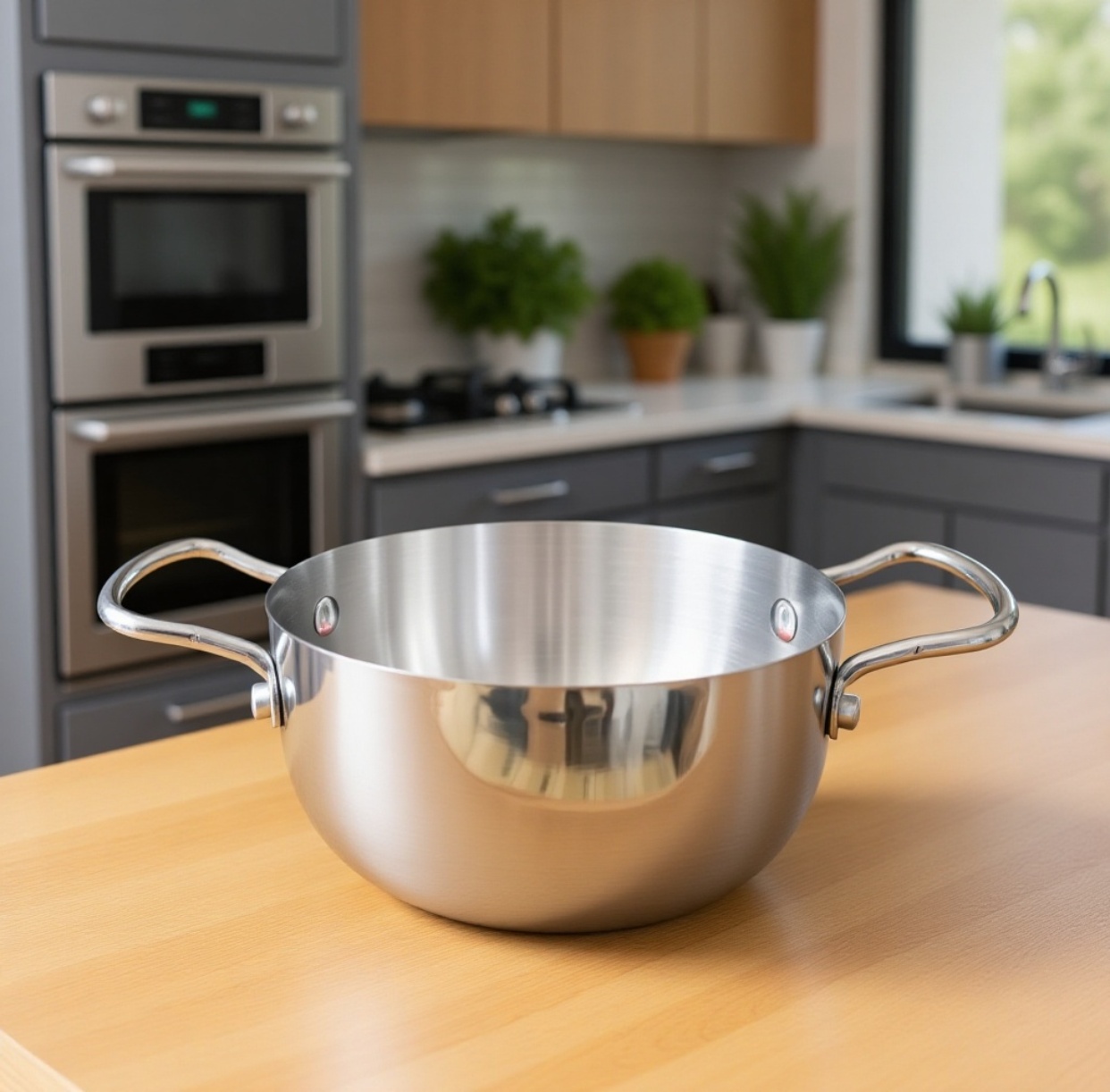 Small Cooking Pot Milk Pot 16Cm Thickened Household Extra Thick Double Ear