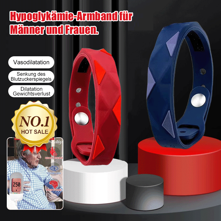 Hypoglykämie-Armband für Männer und Frauen.