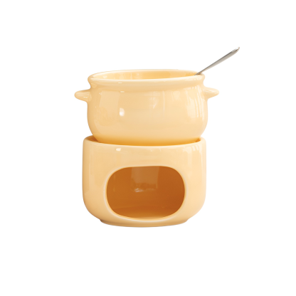 Ceramic chocolate melting heater, household chocolate fountain machine, cheese fondue heater, candle