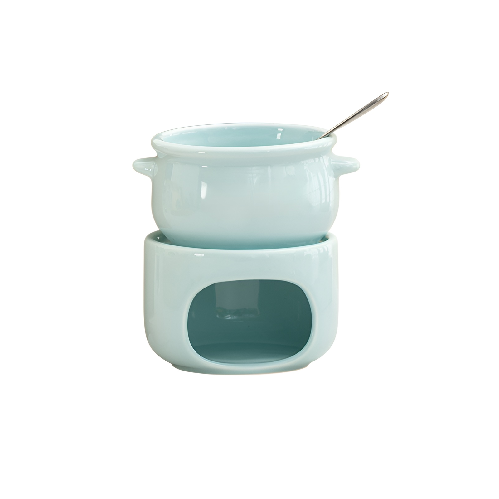 Ceramic chocolate melting heater, household chocolate fountain machine, cheese fondue heater, candle