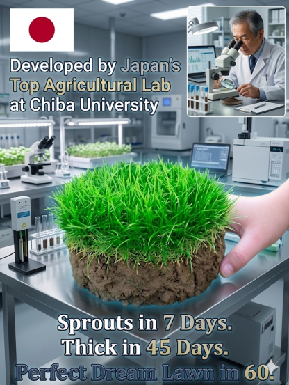High-Density Repair Formula！7-Day Germination Grass Seed – Developed by Japan's Top Agricultural Lab at Chiba University