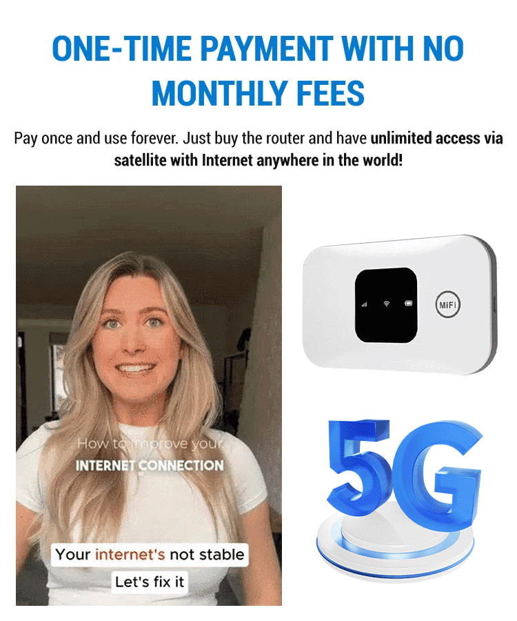 Free Internet in Your Pocket 5G Router