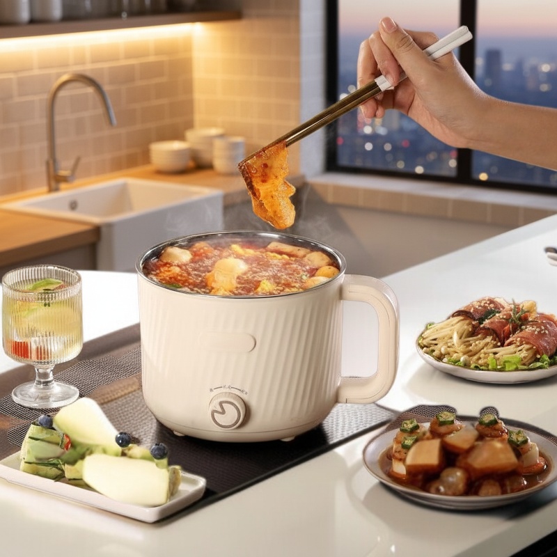 Couvercle en verre transparent du mini hot pot
