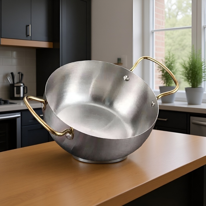 Small Cooking Pot Milk Pot 16Cm Thickened Household Extra Thick Double Ear