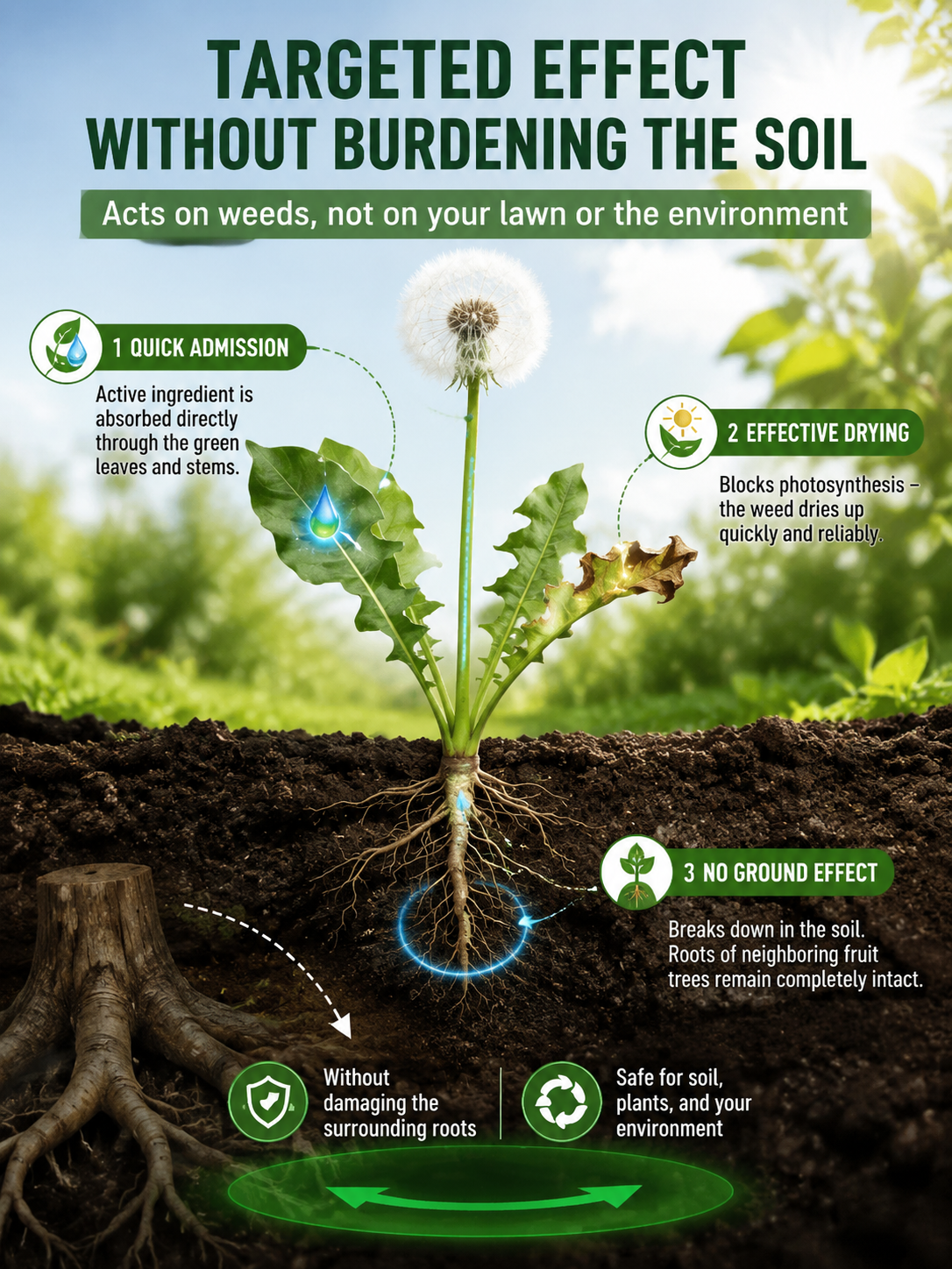 Ultimate Pro Weed Killer Concentrate: Visible Results in 3 Hours, 10x Money-Back Guarantee！Trusted by top-tier golf courses and professional landscapers straight from Japan.