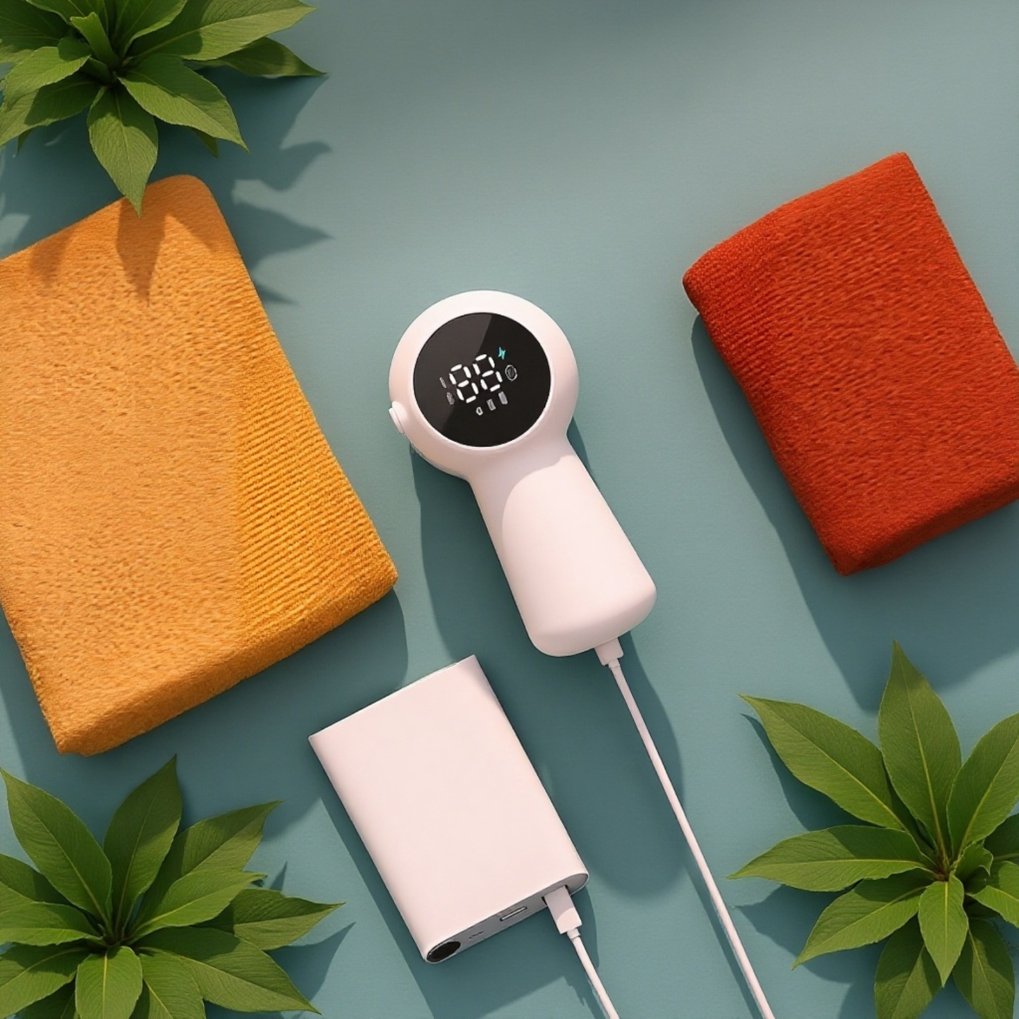 Electric Lint Remover with LED Display to Show Remaining Lint & 6 Blades for Powerful Cutting. Cordl