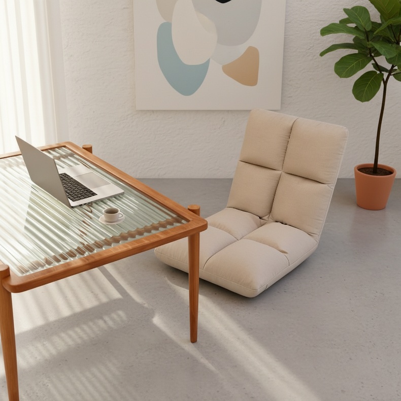 Fauteuil confortable style japonais