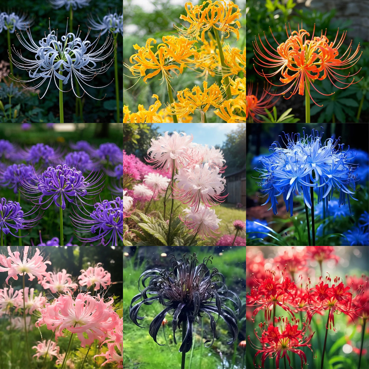 Pókliliom hagymák - Többszínű-Clara Rosan