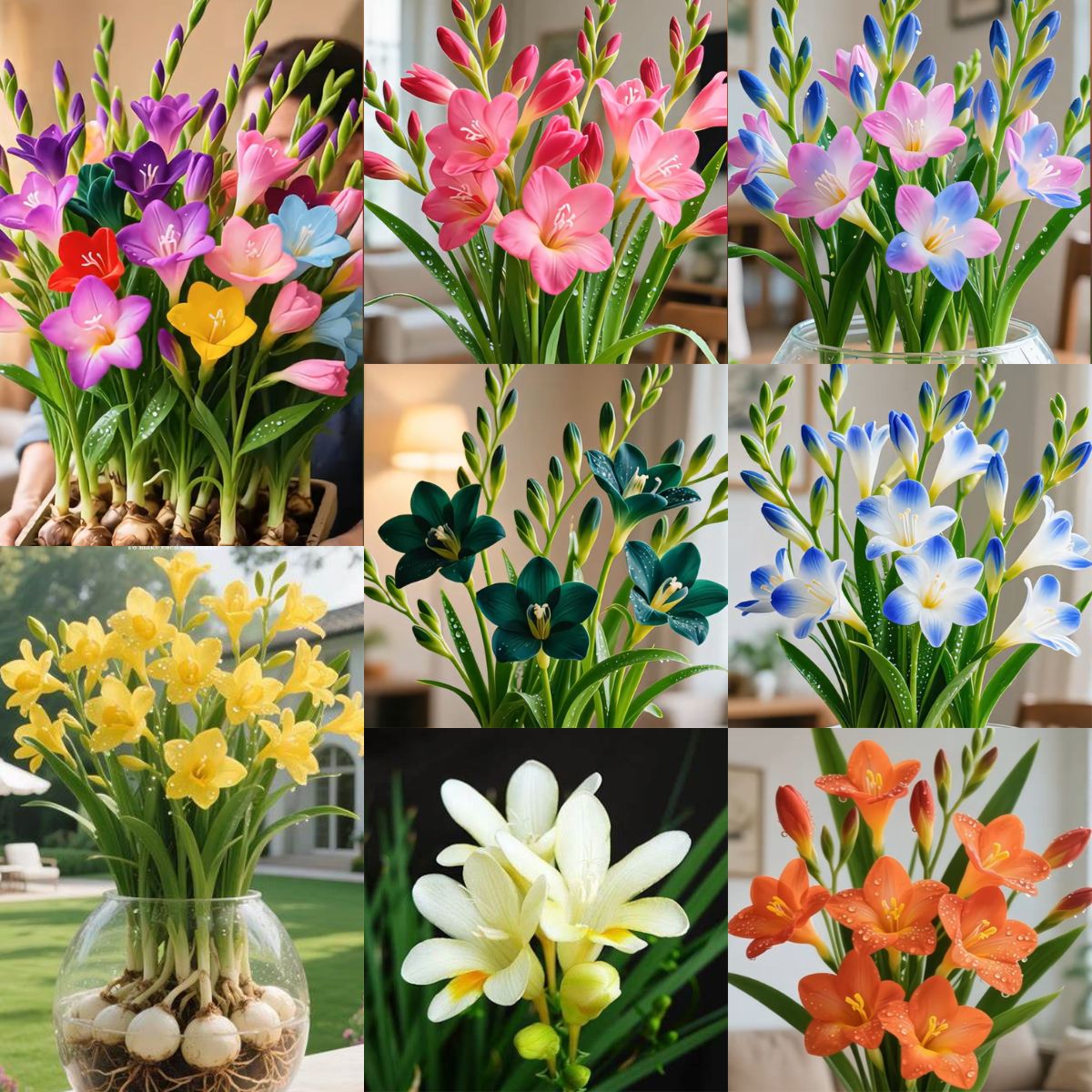 🌼Illatos Freesia Hagymák – Szín és Illat Robbanása Minden Virágban-Clara Rosan