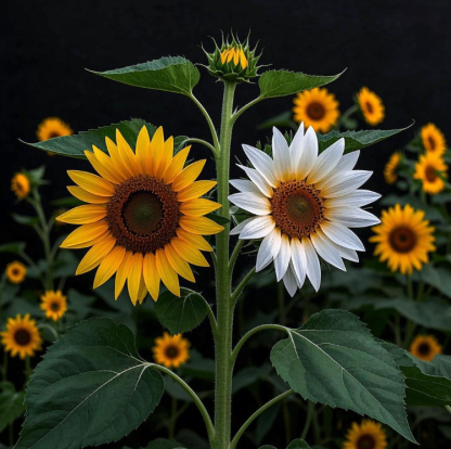 Kétvirágú varázs: Két napraforgó egy száron magok-Clara Rosan