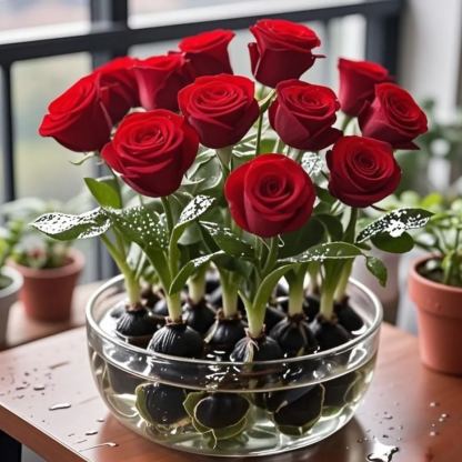 ✨Hidropóniás Rózsa Hagymák - Elbűvölő Illatos🌹Vízben vagy talajban is termeszthető-Clara Rosan