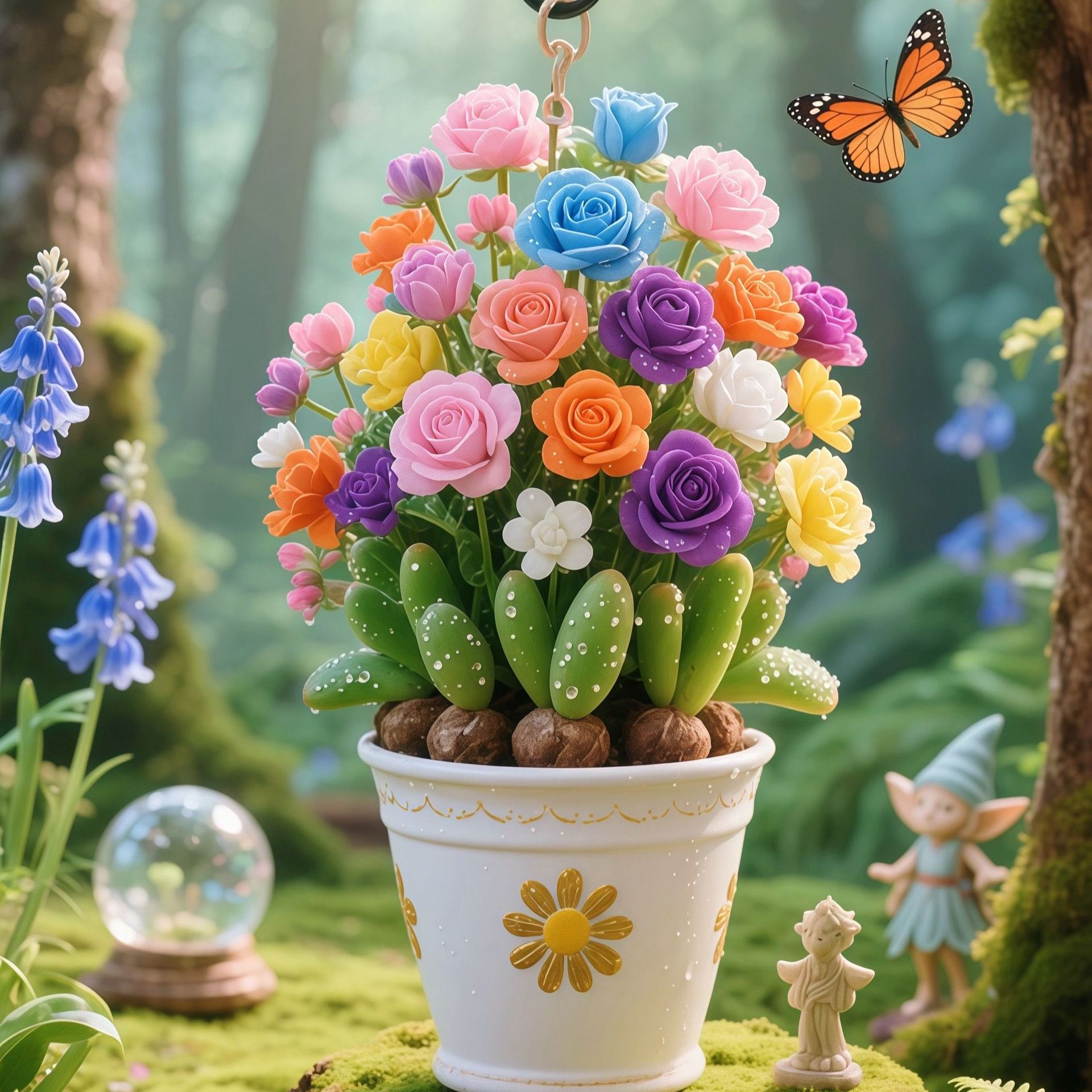 🌹🎉Kétszirmú Rózsa Orchidea Hagymák - Fagyálló és illatos-Clara Rosan