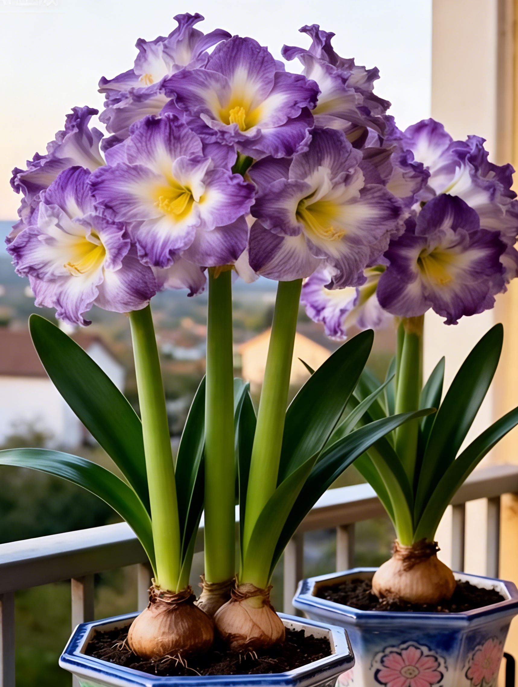 🌺 Kétszirmú Parfüm Amaryllis Hagymák Luxus virágok, gazdag illat—minden évszakot virágos bemutatóvá varázsol!-Clara Rosan