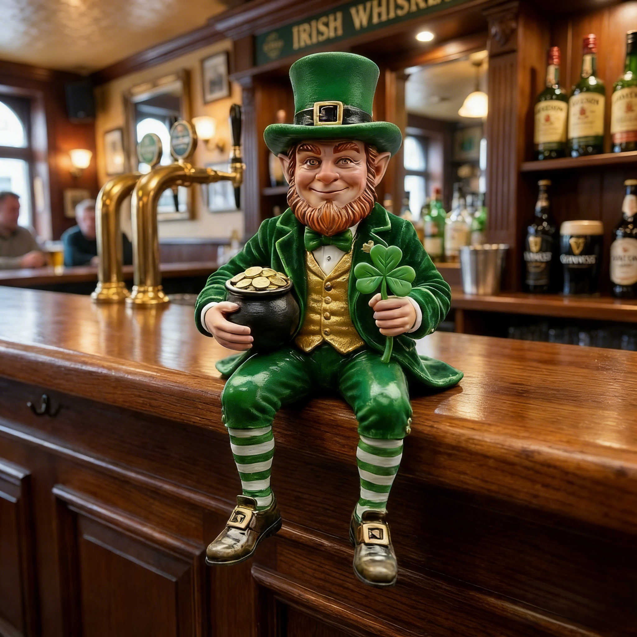 🍀St. Patrick’s Day Leprechaun Decorative Figurine