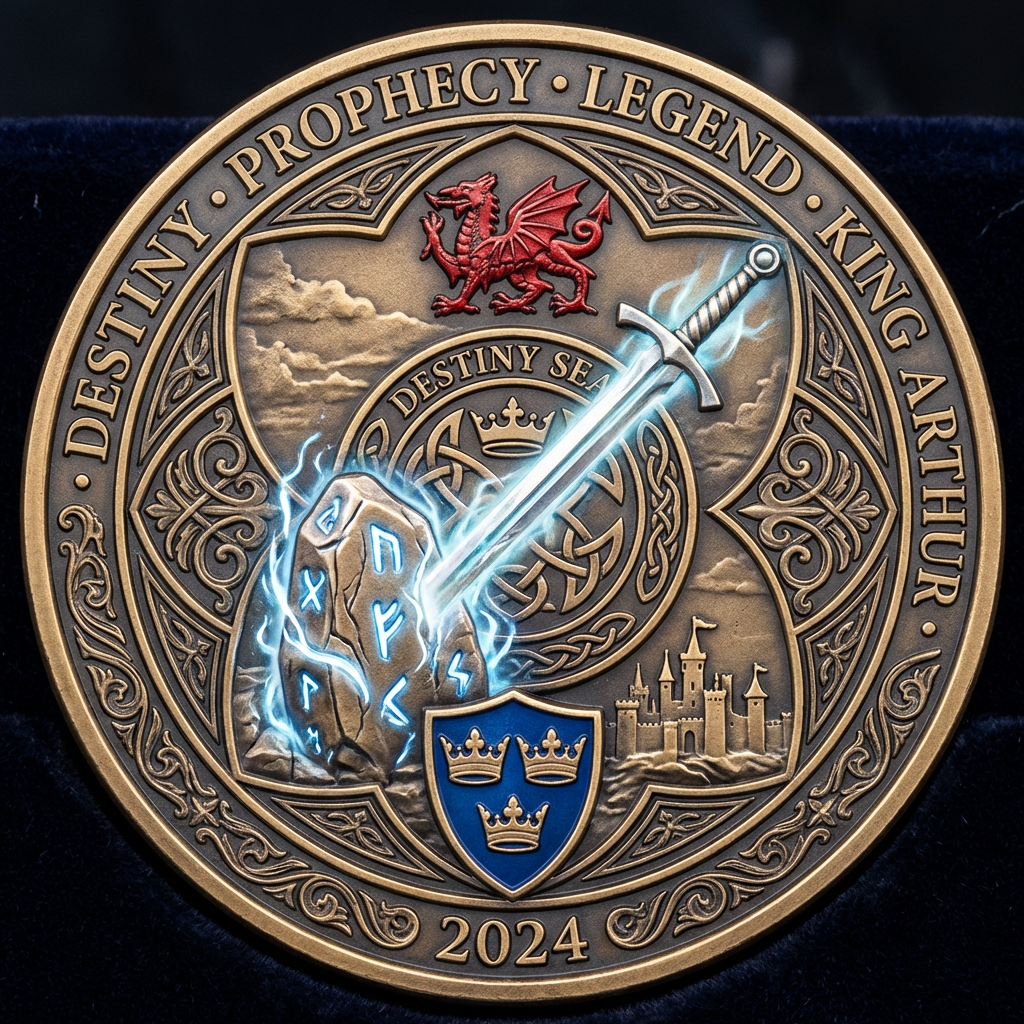 King Arthur – Sword in the Stone Legendary Commemorative Coin