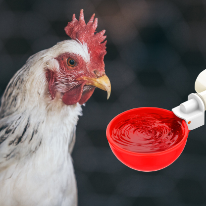 Automatic Chicken Waterer] Complete Set Automatic Chicken Nipple Waterer | Pipeline Cups And 1/2" PVC Tee Fittings Pipe Feeder Poultry Waterer Chicken Water Cup Chicken Waters Chicken Watering System