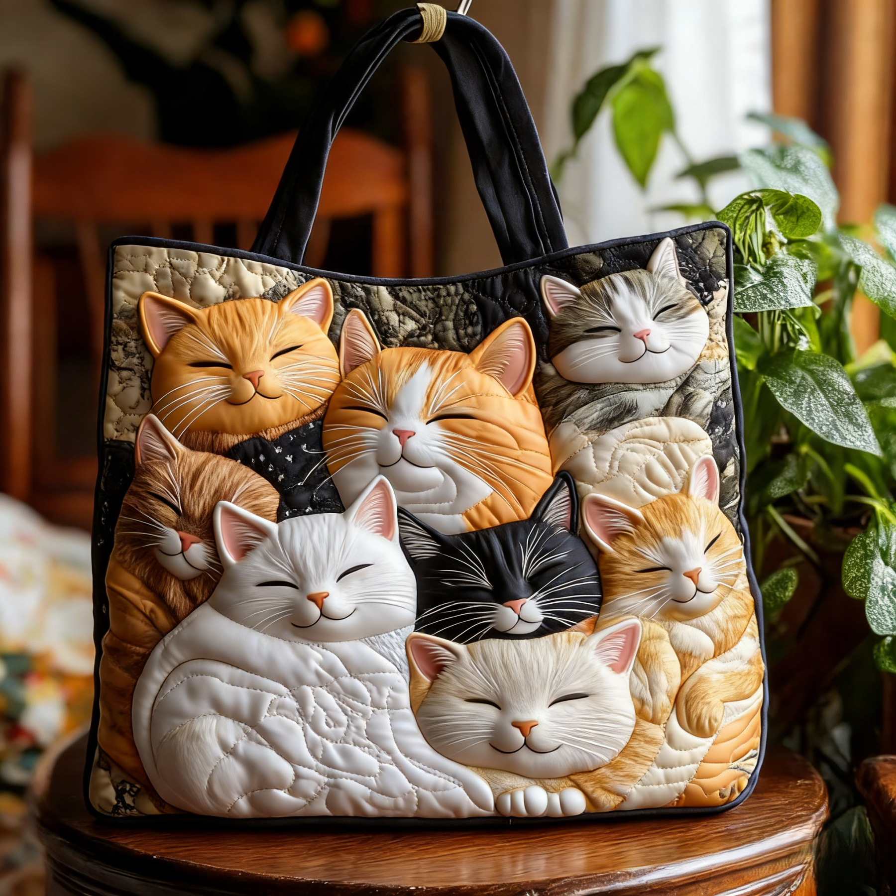 ✨ Handcrafted Pur Dream Quilted Tote Bag – Elegant, Unique & Artisan-Made