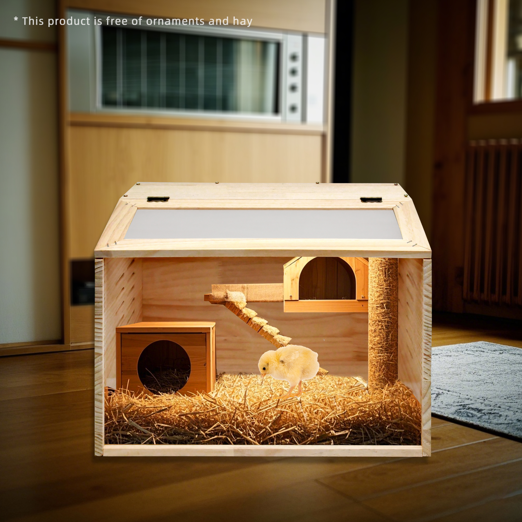 Wooden Hamster House, Small Pet House, Suitable for Lizards, Reptiles, Rabbits, Chickens, Chicken Breeding Boxes, Warm Breeding Cages, Quail Cages
