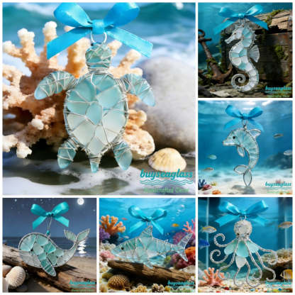 Hand-Wrapped SeaGlass Collection 