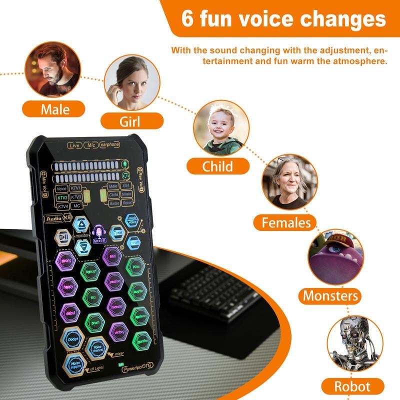 🎤Small Handheld Sound Card Set