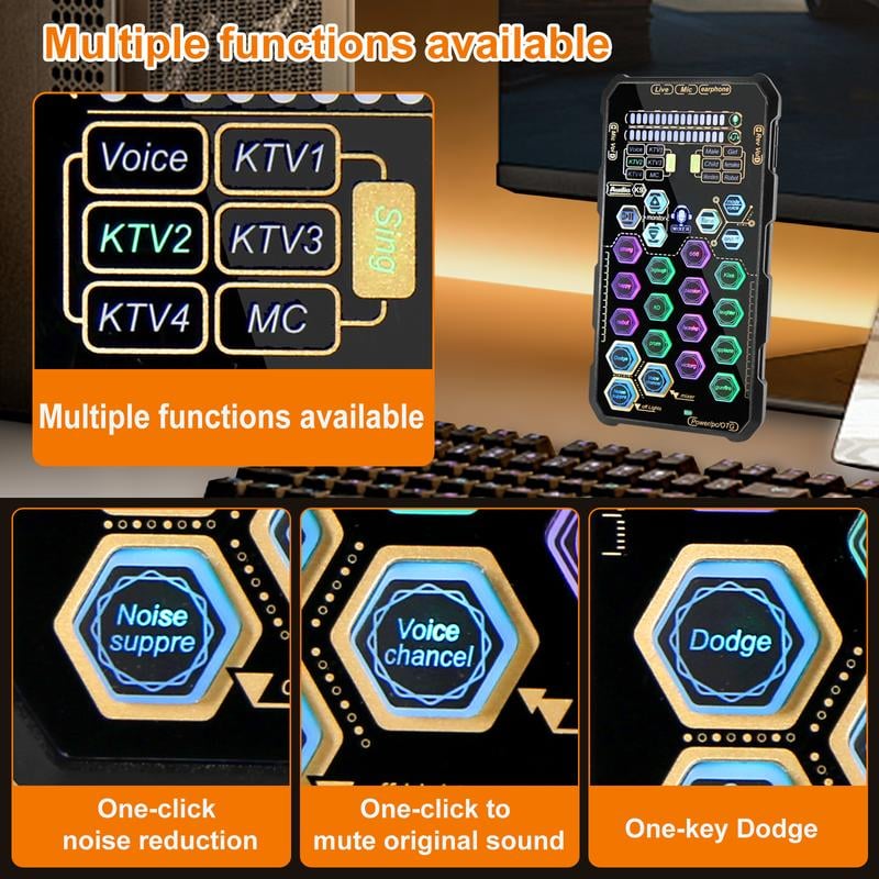 🎤Small Handheld Sound Card Set