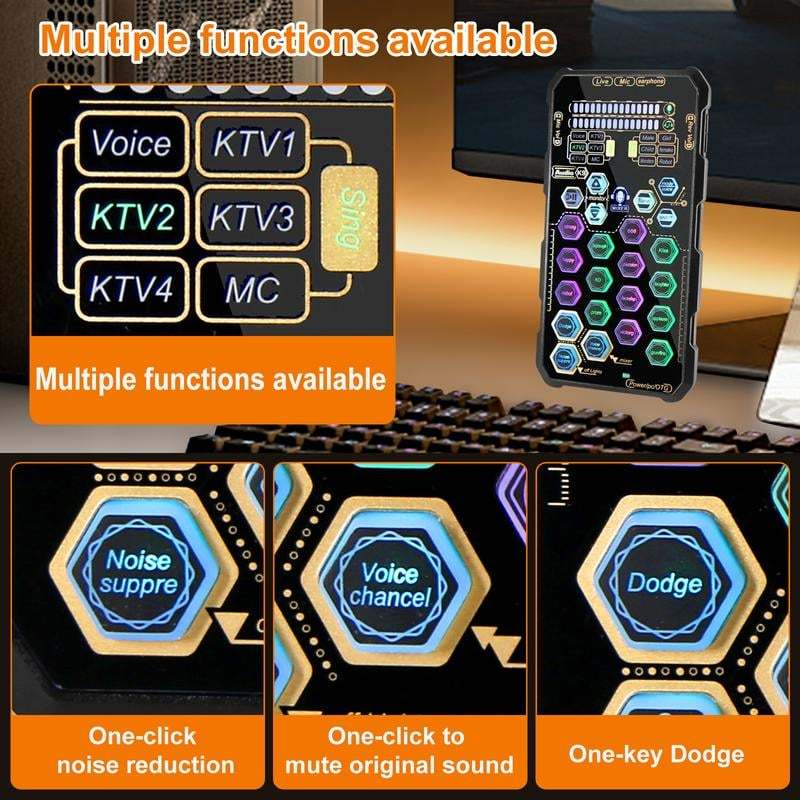 🎤Small Handheld Sound Card Set
