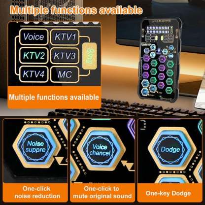 🎤Small Handheld Sound Card Set