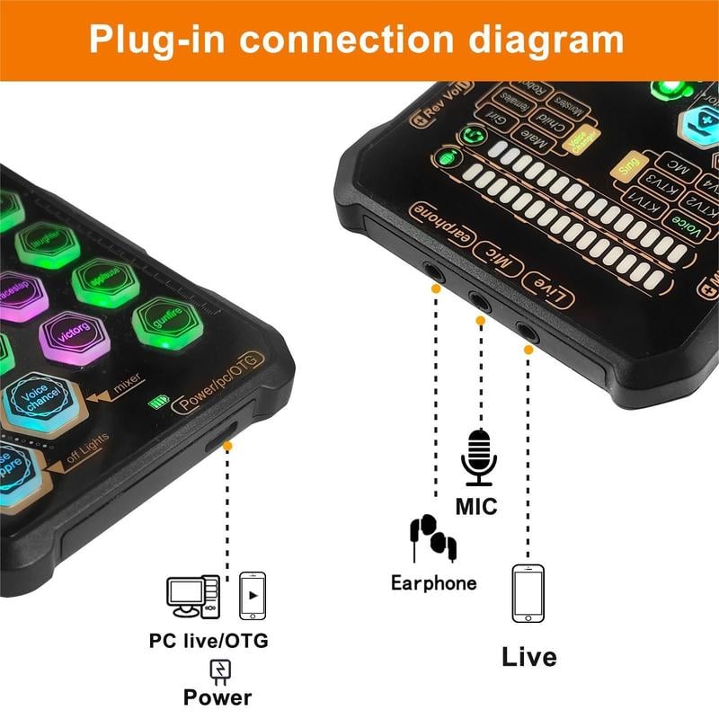 🎤Small Handheld Sound Card Set