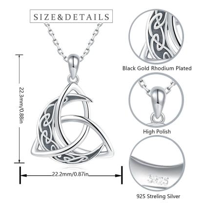 Handcrafted Celtic Moon Knot Necklace 🌙 | Sterling Silver Limited Edition