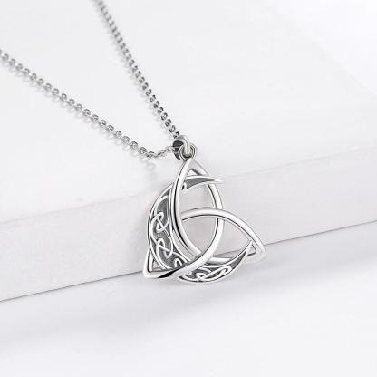 Handcrafted Celtic Moon Knot Necklace 🌙 | Sterling Silver Limited Edition