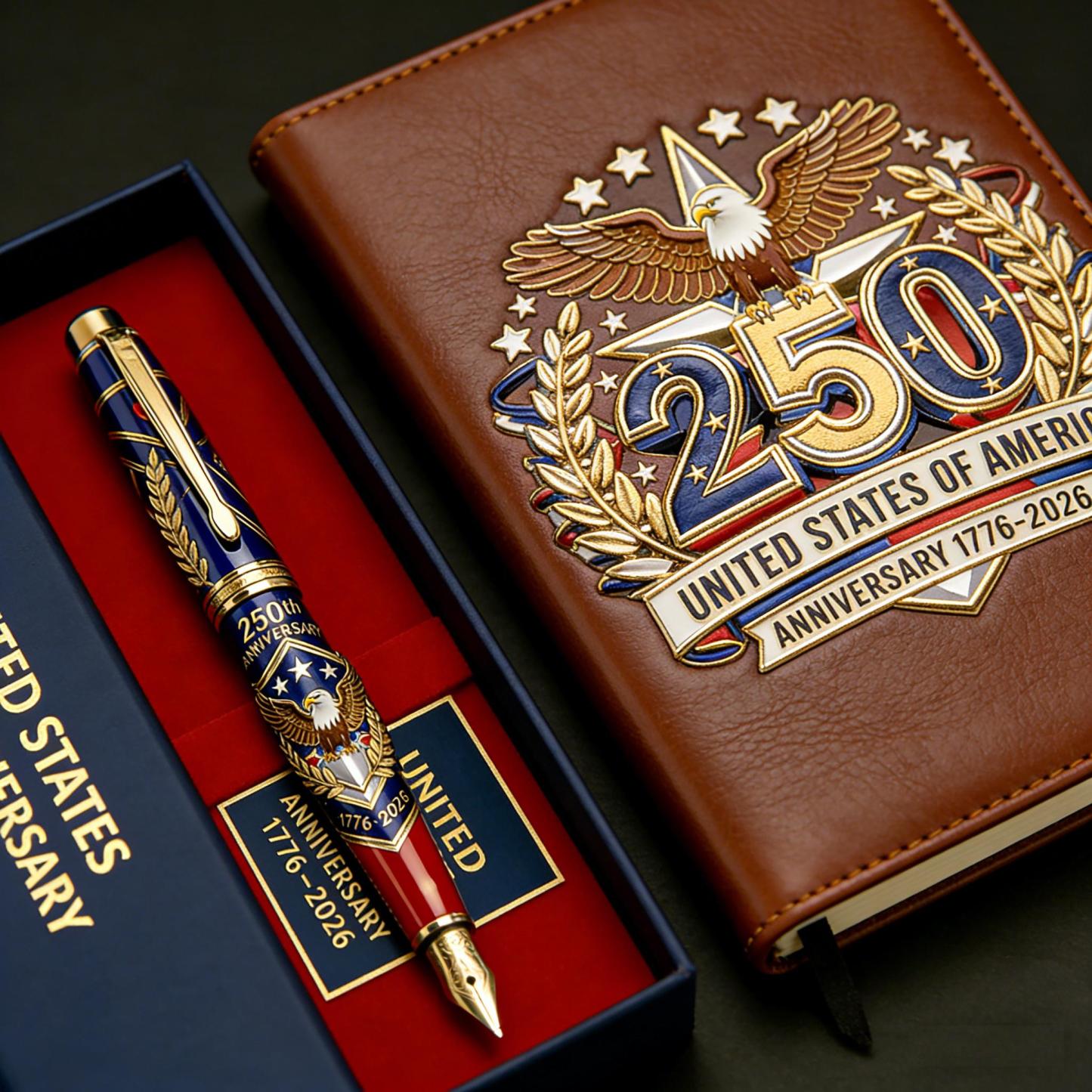 250th U.S. Anniversary Pen & Notebook Set