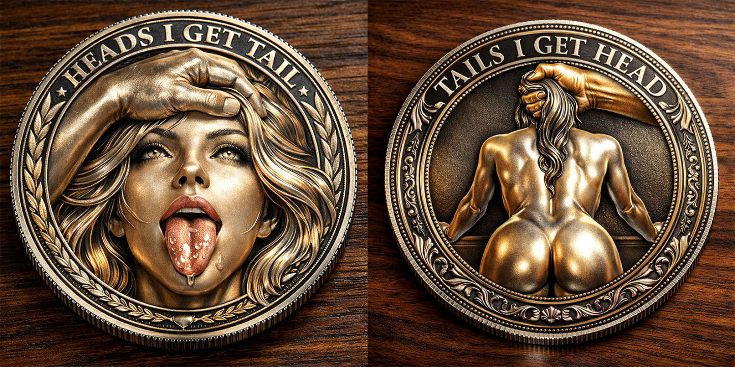 🌹Early Valentine Sale 60% OFF -❤️Heads I Get Tail / Tails I Get Head Commemorative Coin