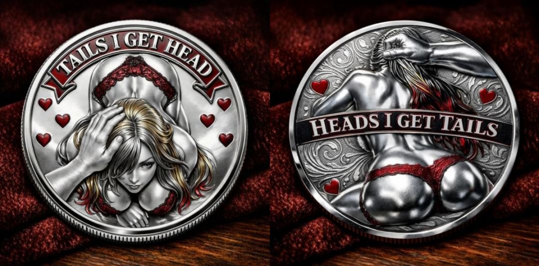 🌹Early Valentine Sale 60% OFF -❤️Heads I Get Tail / Tails I Get Head Commemorative Coin